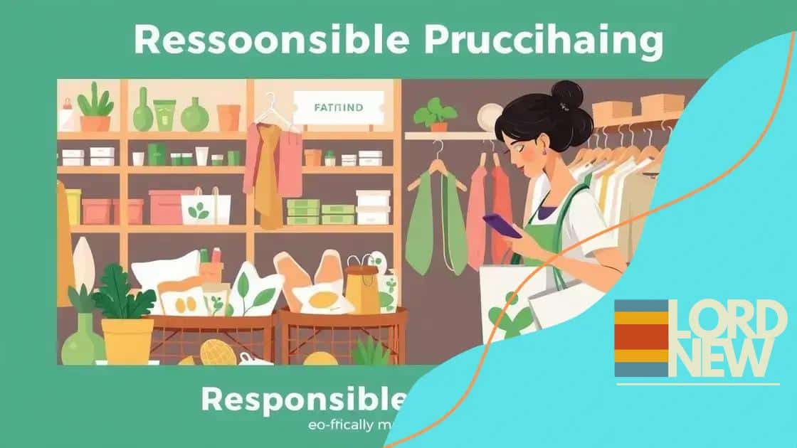 Benefits of making responsible purchases