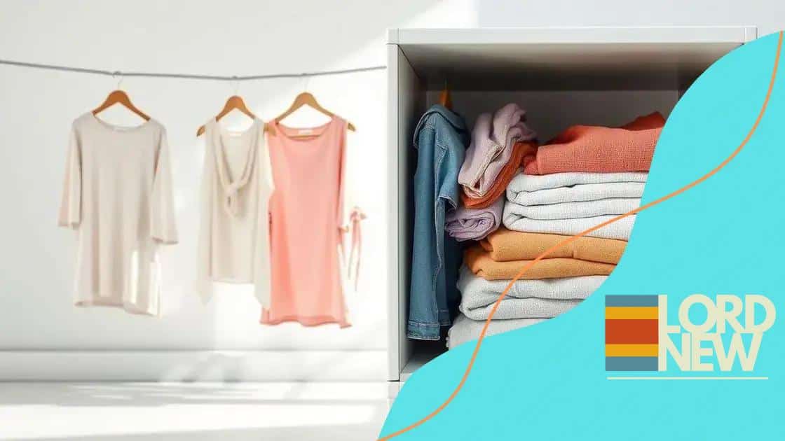 Tips for drying and storing garments